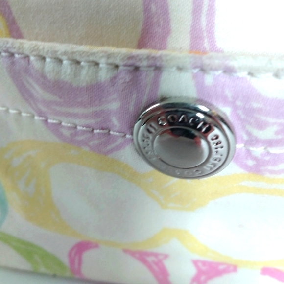 Coach satchel canvas multi colors - Picture 2 of 13